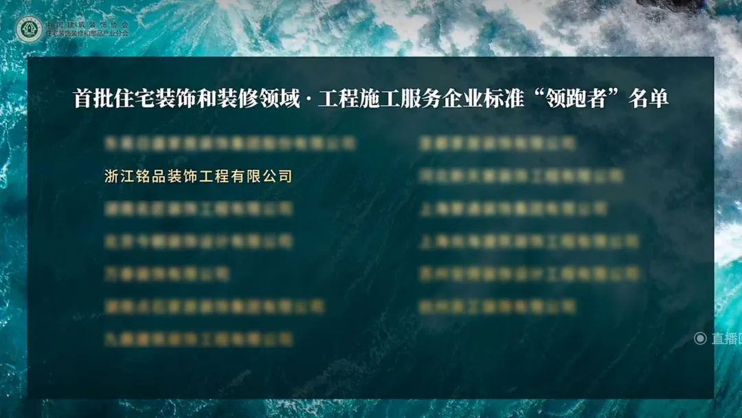 銘品裝飾入選領跑者名單